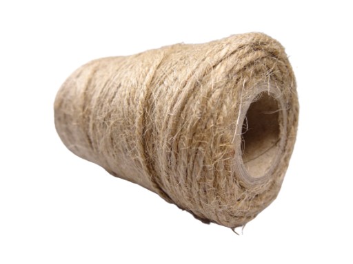 Jutové nite, prírodný povraz, 100 g, 440 x 3