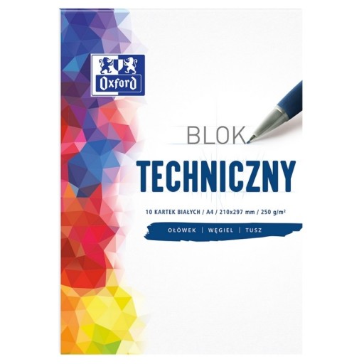 TECHNICKÝ BLOK OXFORD A4 10 LIST BIELY