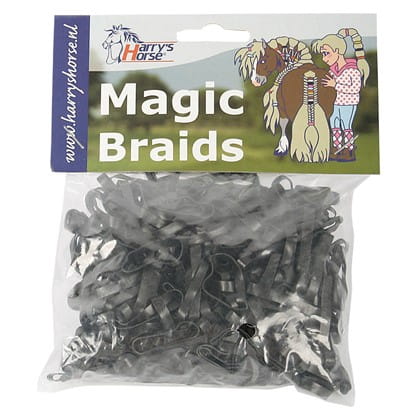 HARRY'S MAGIC čierne gumičky s hrivou