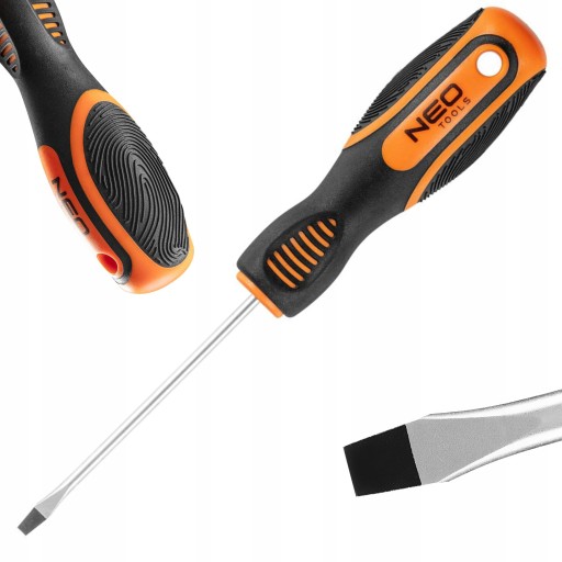 NEO PLOCHÝ SKRUTKOVAČ 3,0 X 75 MM ERGONOMICKÁ RÚČKA S OZNAČENÍM PALCA 04-171