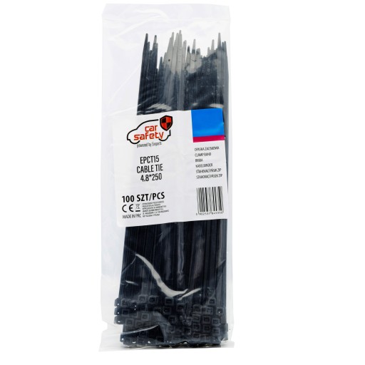 KABELOVÉ VIAZAČKY ČIERNE KABELOVÉ VIAZAČKY 4,8x250mm