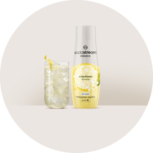 SodaStream Elderflower Zero sirupový koncentrát z čiernej bazy na vodu 440ml