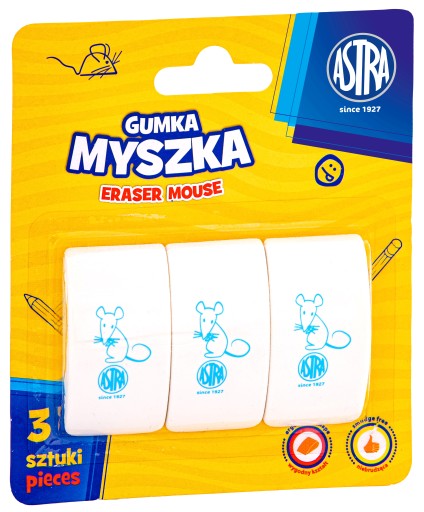 ASTRA MOUSE ERASER 3 kusy