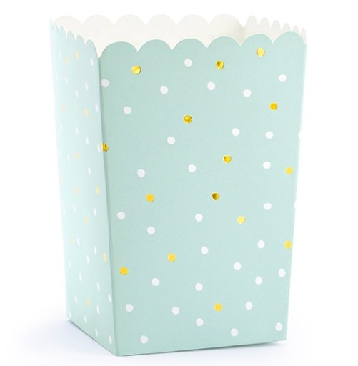 Popcorn boxy jeden rok starý krst baby shower 6 ks