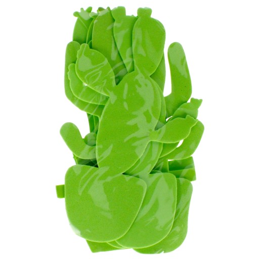 CACTUS dekoratívna OZDOBA Sada 6 KUSOV ZELENÝCH nálepiek Craft with Fun