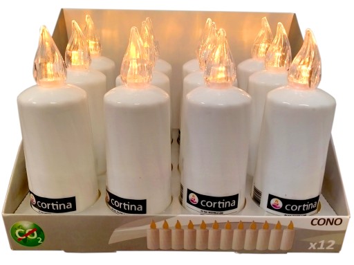 VEĽKÁ LED VLOŽKA S BATÉRIAMI R6 PRE GRANK GRATEN 16CM BIELA VYSOKÁ VODODOLNOSŤ