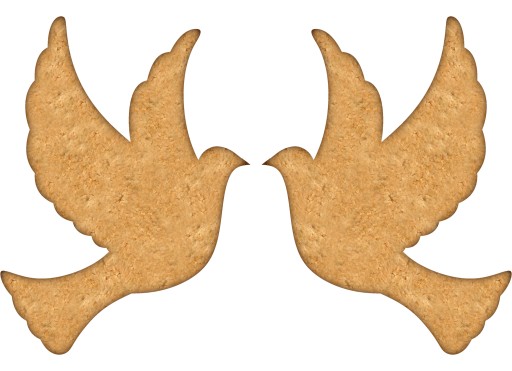 2x MOLDER Vykrajovač na perníčky COMMUNION Holuby SADA VTÁKOV 2 ks