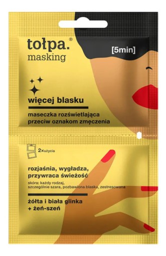 maskovanie viac žiarivosti rozjasňujúca maska proti známkam únavy 2x5