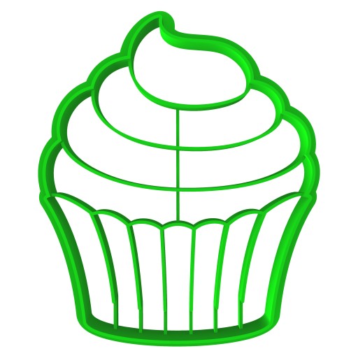 Vykrajovač na perníčky TUČNÝ ŠTVRTOK Cupcake muffin 8cm