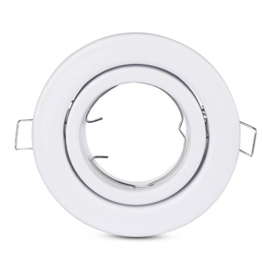 V-TAC GU10 Očko okrúhle pohyblivé biele VT-7227RD-WH