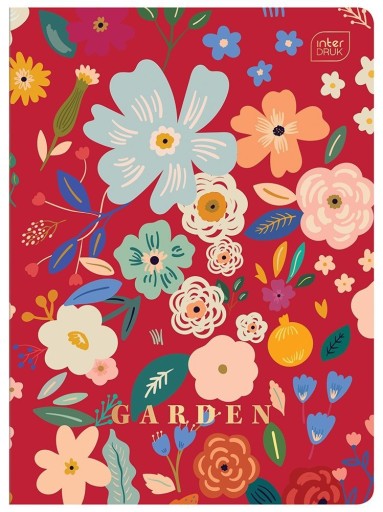 Mriežkový zápisník A5 s 96 listami Interprint HS GARDEN