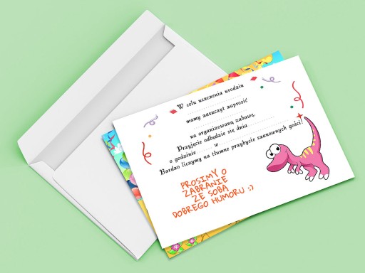 POZVÁNKA DINOSAUROV NA NARODENINY DIEŤAŤA + OBÁLKA ZDARMA