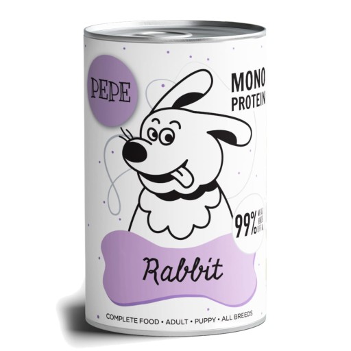 Pet Box PEPE monoproteínové krmivo RABBIT RABBIT 400g