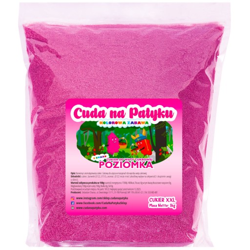 Farebný cukor do stroja na cukrovú vatu, ochutený HORIZONTÁLNE 1KG