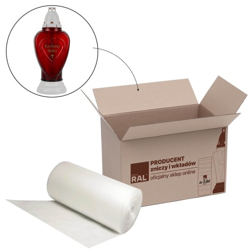 Sviečka s venovaním pre milovanú babičku 31 cm Červená DP434L Sviečka s vložkou