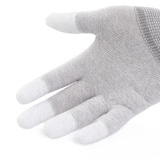 OCHRANNÉ RUKAVICE PRACOVNÉ RUKAVICE ANTISTATICKÉ UHLÍKOVÉ VLÁKNO VEĽKOSŤ L