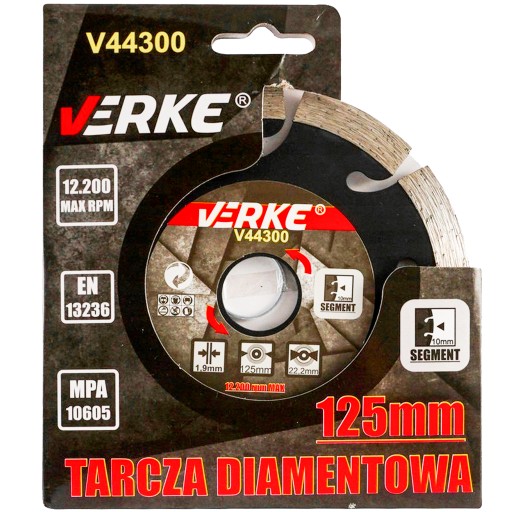 DIAMANTOVÝ KOTÚČ NA REZANIE BETÓNOVEJ KAMENNEJ KOCKY 125x22,2 SUCHÝ MOKRÝ