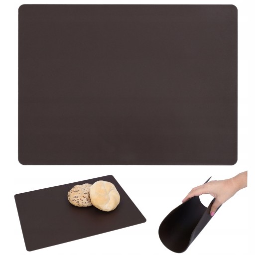 KRAJNÁ DOSKA flexibilná podložka hnedá 33x24 plastová kuchynská linka