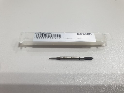 Závitník HSS DIN352 č.1 M1.2
