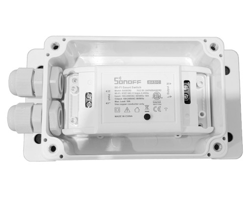 Vodotesný kryt IP66 pre Sonoff Basic, Dual, TH10, TH16, POW, RF