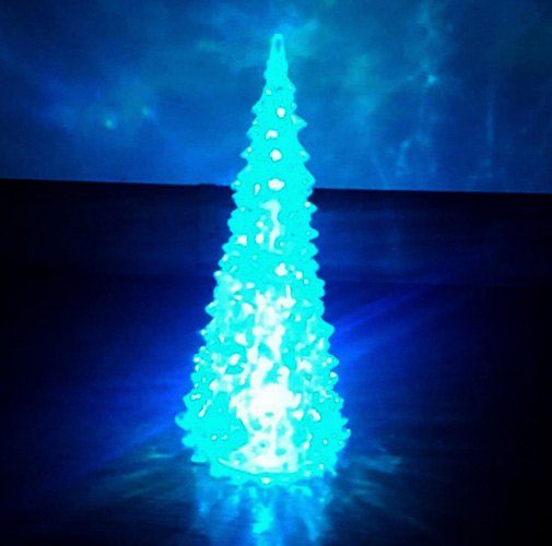 Dekorácia na osvetlenie vianočného stromčeka, 12,5 cm, LED lampa na batérie