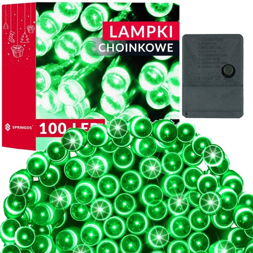 OSVETLENIE VIANOČNÉHO STROMČEKA 100 LED 8,5m VONKAJŠIE VNÚTORNÉ ZELENÉ VIANOCE
