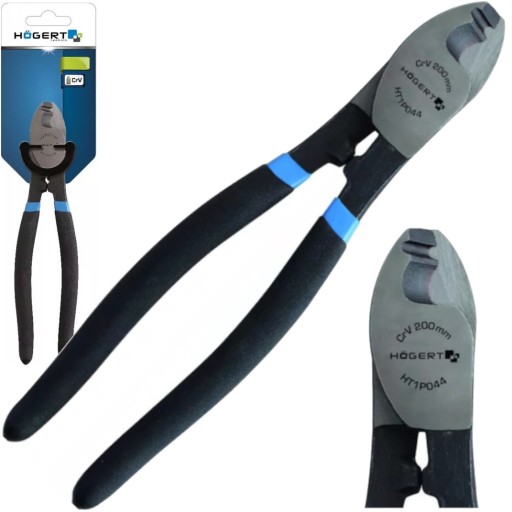 KLEŠTE NA KRÚŽANIE KÁBLOV 160MM, CrV HOGERT HT1P042