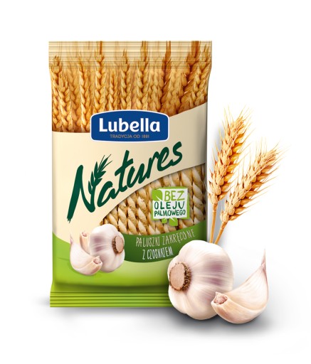 Lubella Natures točené tyčinky SET solené s cesnakom 8x70g