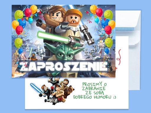 LEGO STAR WARS POZVÁNKA NA NARODENINY DIEŤAŤA + OBÁLKA ZDARMA
