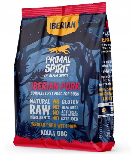 PRIMAL DUCH SUCHÉ KRMIVO PRE PSA IBERIAN BRAVČOVÉ 1KG 70% MÄSO