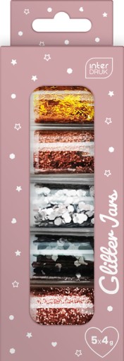 GLITROVÉ OZDOBY NA DEKORÁCIU 5 ks GLAM INTERPRINT