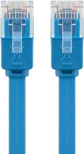 RJ45 kat.6 sieťový kábel Plochý U/UTP 5 m