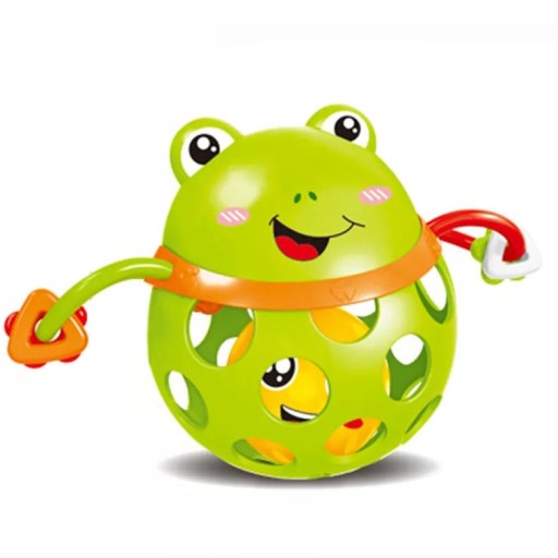 HRAČKA SENSORY RATTLE GUMOVÁ LOPTIČKA PRE BIEŤA AKO DARČEK