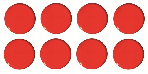 MAGNETY NA DOSKU 8 kusov 20mm červený TETIS