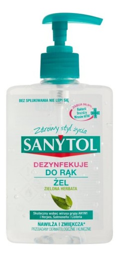 DÁVKOVAČ GÉLU NA DEZINFEKCIU RÚK 250ML SANYTOL