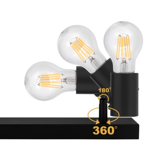 LED Stropné svietidlo NASTAVITEĽNÁ lišta 1x E27 Modern LOFT Strip