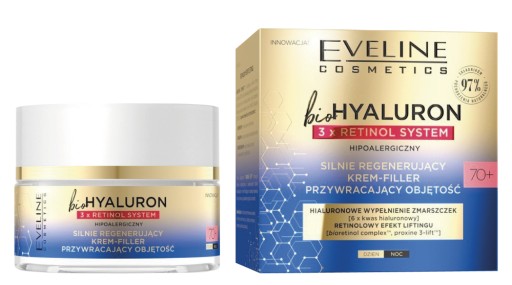 Eveline Cosmetics Bio Hyaluron pleťový krém 70+