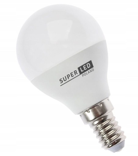 LED žiarovka E14 8W SMD 2835 guľa 720lm PREMIUM studená biela