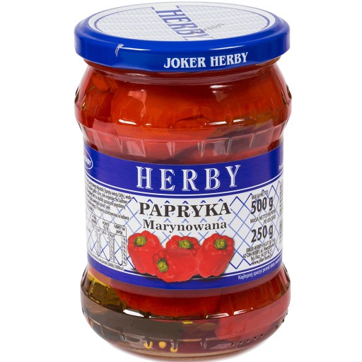 HERBY Marinované papriky v tégliku 500g