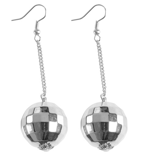 Závesné náušnice Disco Ball 80. 90. roky Disco Ball Maškarný karneval
