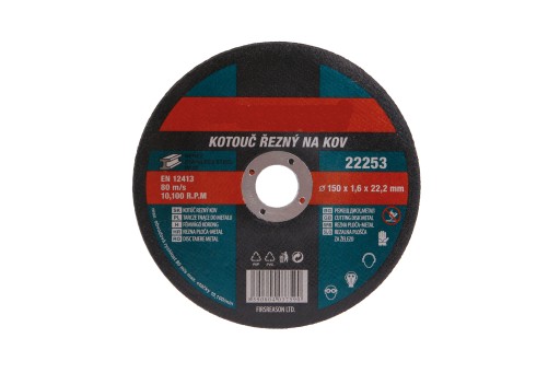KOTÚČ NA REZANIE KOVU, LIATINA OCELE, 150x1,6