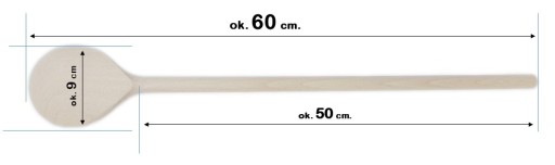Miska na kotlík, okrúhla lyžica, miešadlo, 60 cm.