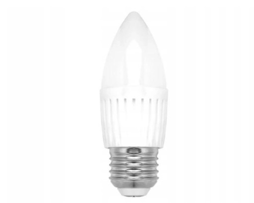 E27 ŽIAROVKA, SVIEČKA SLZNA, 6W, TEPLÁ FARBA LED
