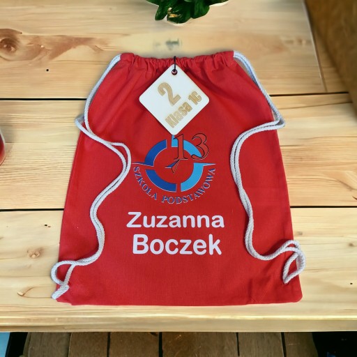 Bavlnená TAŠKA NA BATOH + TLAČ meno, logo