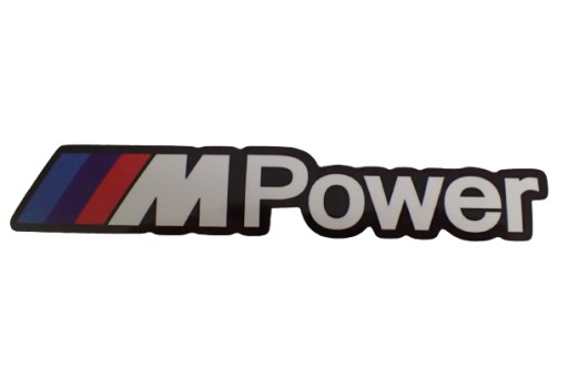 NÁLEPKA S LOGOM BMW M POWER 17,3 x 3 cm