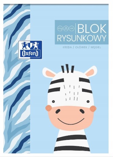 BLOK NA KRESLENIE biely A4 školský 20 listov Oxford