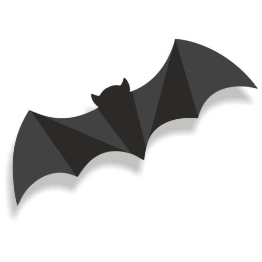 Kartón DECORATION BAT 3D, samolepiaci, XL