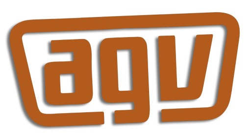 AGV hnedá vysekávaná nálepka