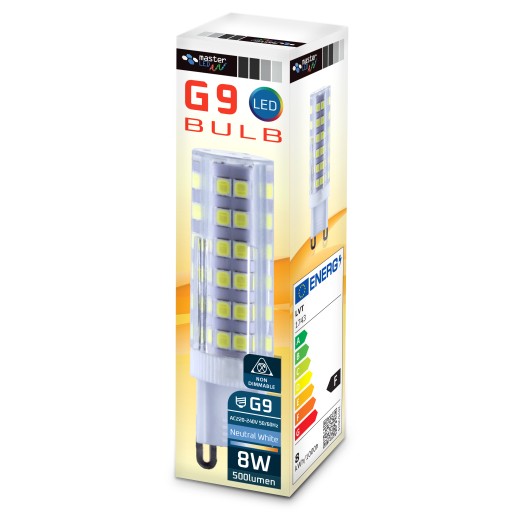 G9 SMD 2835 LED žiarovka 8W 230V 500lm do lustrov