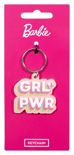 Značková Barbie Grl Pwr gumená kľúčenka Girl Power